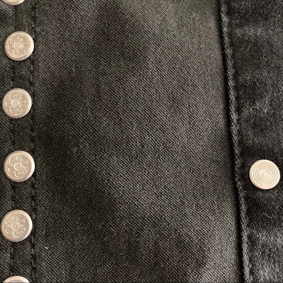 Jolt black denim studded high waist skirt - Picture 7 of 13